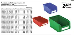 Staples Kalamazoo Gavetas de plástico para almacén oferta