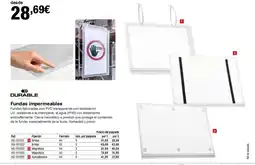 Staples Kalamazoo DURABLE Fundas impermeables oferta