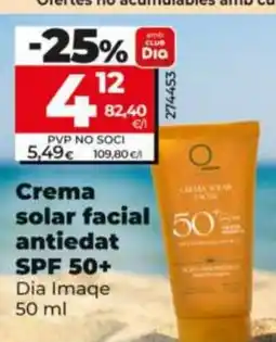 Maxi Dia DIA IMAQE Crema solar facial SPF 50+ oferta