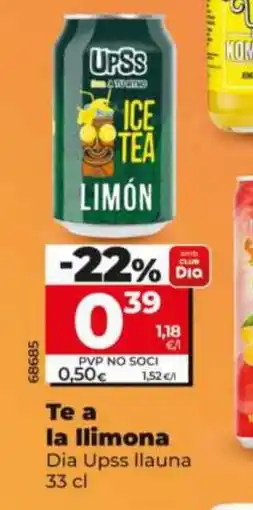 Maxi Dia DIA UPSS Te a la llimona oferta