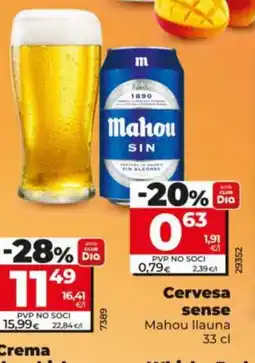 Maxi Dia MAHOU Cervesa sense oferta