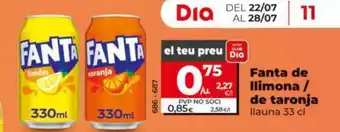 Maxi Dia FANTA de llimona / de taronja oferta