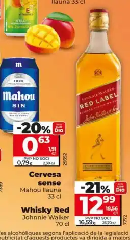 Maxi Dia JOHNNIE WALKER Whisky Red oferta