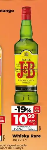 Maxi Dia J&B Whisky Rare oferta
