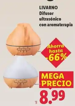 Livarno - difusor ultrasónico con aromaterapia