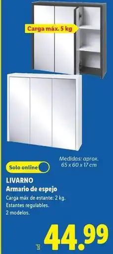 Lidl Livarno - armario de espejo oferta