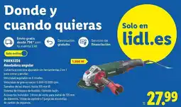 Lidl Parkside - amoladora angular oferta