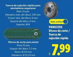 Lidl Parkside - discos de corte oferta