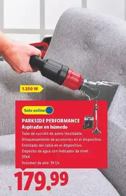 Lidl Parkside performance - aspirador en humedo oferta