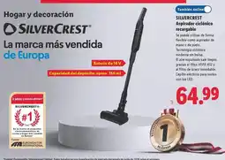 Lidl Silvercrest - aspirador ciclónico recargable oferta