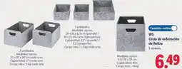 Lidl W5 - cesta de ordenación de fieltro oferta