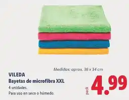 Lidl Vileda - bayetas de microfibra xxl oferta