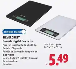 Lidl Silvercrest - báscula digital de cocina oferta