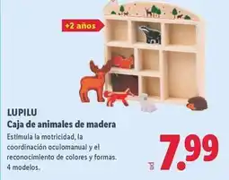 Lidl Lupilu - caja de animales de madera oferta