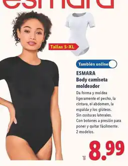 Lidl Esmara - body camiseta moldeador oferta