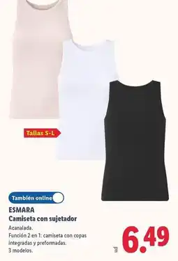Lidl Esmara - camiseta con sujetador oferta