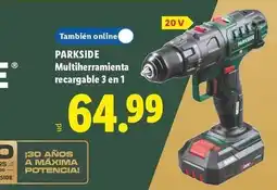 Lidl Parkside - multiherramienta recargable 3 en 1 oferta