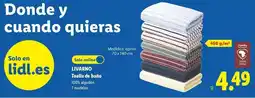 Lidl Livarno - toalla de baño oferta