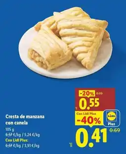 Lidl Cresta de manzana con canela oferta