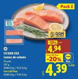 Lidl Ocean sea - lomos de salmon oferta