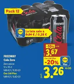 Lidl Freeway - cola zero oferta