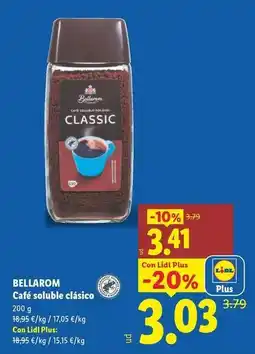 Lidl Bellarom - café soluble clasico oferta