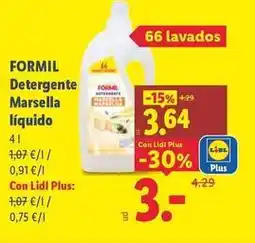Lidl Formil - detergente marsella liquido oferta