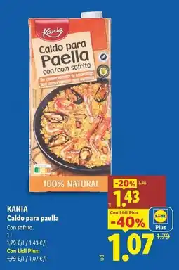 Lidl Kania - caldo para paella oferta