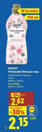 Lidl Doussy - perfumador floral para ropa oferta