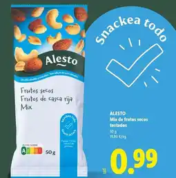 Lidl Alesto - mix de frutos secos tostados oferta