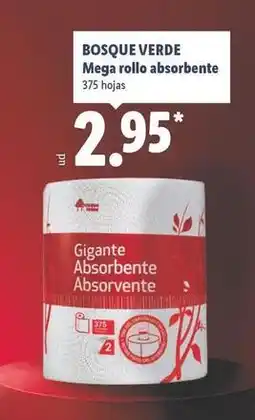 Lidl Bosque verde - mega rollo absorbente oferta