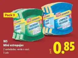 Lidl W5 - mini estropajos oferta