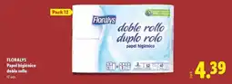 Lidl Floralys - papel higiénico doble rollo oferta