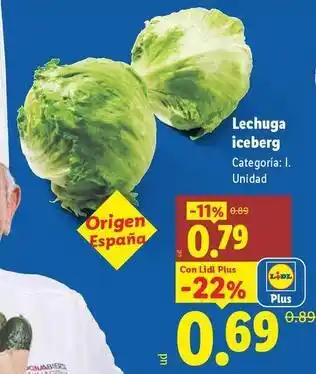 Lidl Lechuga iceberg oferta
