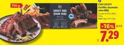 Lidl Chef select - costillas ahumadas sabor bbq oferta