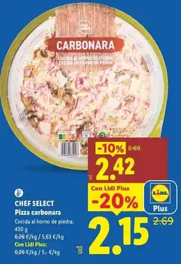 Lidl Chef select - pizza carbonara oferta