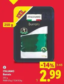 Lidl Italiamo - burrata oferta