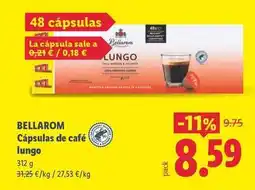 Lidl Bellarom - capsulas de cafe lungo oferta