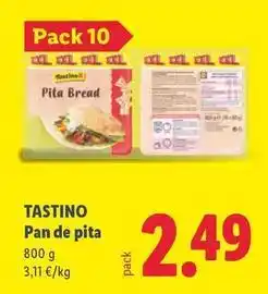 Lidl Tastino - pan de pita oferta