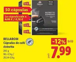 Lidl Bellarom - capsulas de cafe ristretto oferta