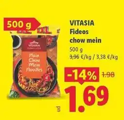Lidl Vitasia - fideos chow mein oferta