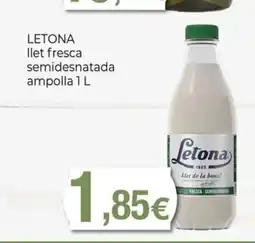 Keisy LETONA llet fresca semidesnatada ampolla oferta