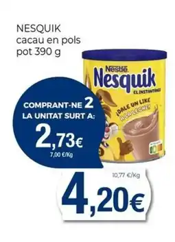 Keisy NESQUIK cacau en pols pot oferta