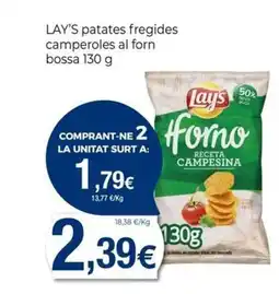 Keisy LAY'S patates fregides camperoles al forn bossa oferta