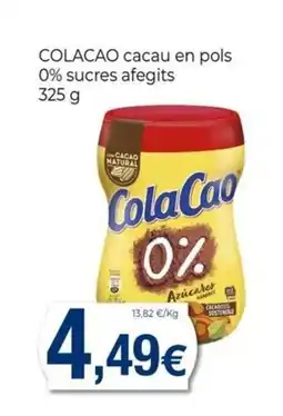 Keisy COLACAO cacau en pols 0% sucres afegits oferta
