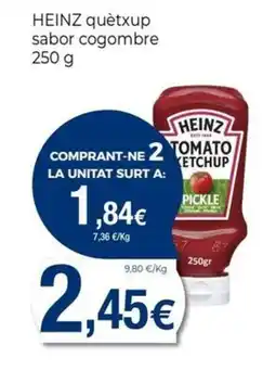 Keisy HEINZ quètxup sabor cogombre oferta
