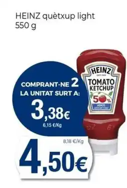 Keisy HEINZ quètxup light oferta