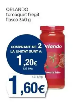 Keisy ORLANDO tomàquet fregit flascó oferta