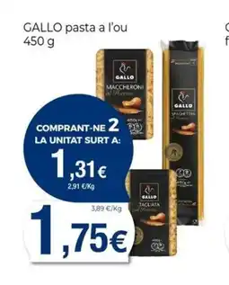 Keisy GALLO pasta a l'ou oferta
