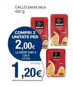 Keisy GALLO pasta seca oferta